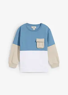 Sweat-shirt avec poche en coton mélangé doux, bonprix