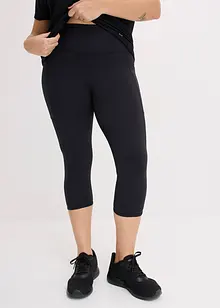 Komfort-Sport-Capri-Leggings mit Handytasche, schnelltrocknend, bonprix