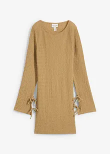 Minikleid aus strukturiertem Crêpe, bonprix