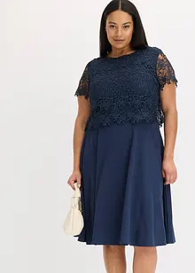 Robe midi à dentelle, bonprix