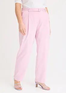 Pantalon à pinces et ceinture, bonprix