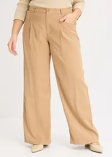 Pantalon palazzo à taille élastiquée, bonprix