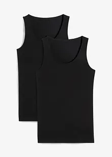 Lot de 2 débardeurs extensibles, bonprix