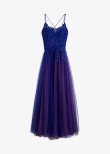 Maxikleid aus zartem Tüll mit Spitze, bonprix