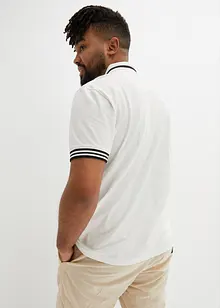Polo zippé en maille piquée 100% coton, bonprix
