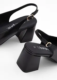 Sling Pumps aus Leder, bonprix