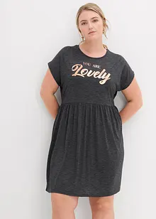 Shirtkleid mit Print aus Viskose-Mix, bonprix