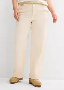 Jean droit taille haute, peu extensible, bonprix
