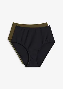 Lot de 2 bas de bikini taille haute, bonprix