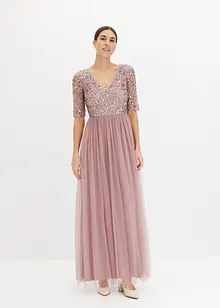 Maxikleid mit Paillettenstickerei, bonprix