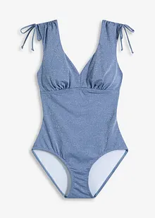 Maillot 1 pièce sculptant brillant, maintien léger, bonprix