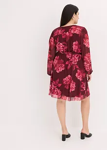 Robe courte en mesh imprimée, bonprix