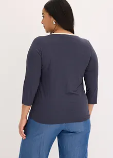 T-shirt à bande contrastée, bonprix