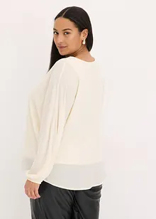 Tunique en crêpe avec strass, bonprix