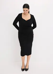 Robe midi côtelée, bonprix