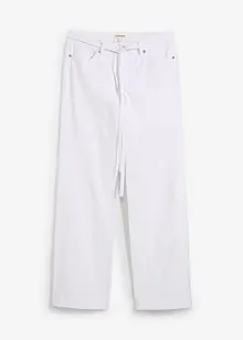 Jean large, taille mi-haute, ceinture, bonprix