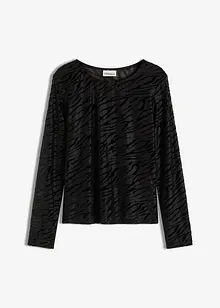 Langarmshirt mit leichter Transparenz, bonprix