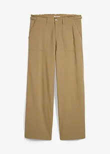 Pantalon fluide en lin mélangé, bonprix