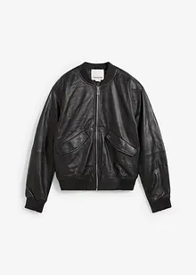 Lederblouson aus Lammnappa, bonprix