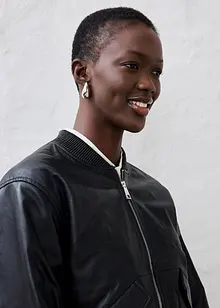 Lederblouson aus Lammnappa, bonprix