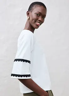 T-shirt avec soie, bonprix