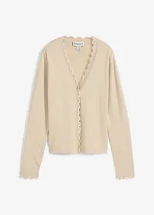 Gilet en fine maille contenant de la soie, bonprix