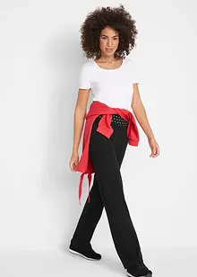 Pantalon droit et fluide à taille rabattable, bonprix
