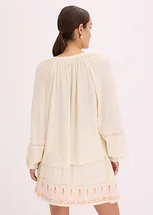 Oversized-Bluse mit Stickerei, bonprix