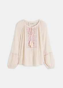 Oversized-Bluse mit Stickerei, bonprix