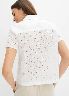 Modische Lochstickerei-Bluse, bonprix