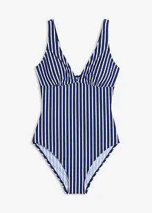 Maillot 1 pièce sculptant à décolleté plongeant, maintien modéré, bonprix