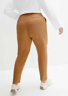 Verkürzte High-Waist-Hose aus Leinen-Viskose-Mix, bonprix