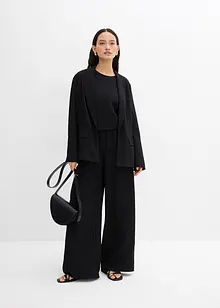 Blazer aus aus strukturiertem Crinkle-Viskose-Mix, bonprix
