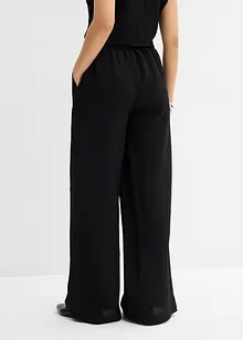 Pantalon en viscose mélangée, effet froissé, bonprix