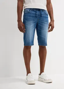 Bermuda léger en jean et molleton, Regular, bonprix
