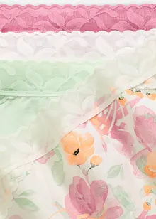 Maxislip mit Bio-Baumwolle und Spitze (5er Pack), bonprix