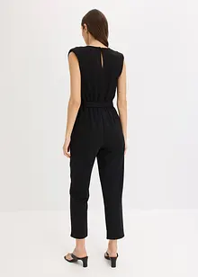 Jersey-Jumpsuit mit Schulterpolster, bonprix