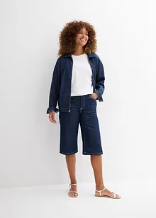 Jeans-Bermuda Mid Waist, Low Stretch, bonprix