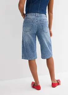 Bermuda en jean taille mi-haute, peu extensible, bonprix