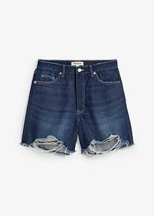 Short en jean taille haute, peu stretch, bonprix