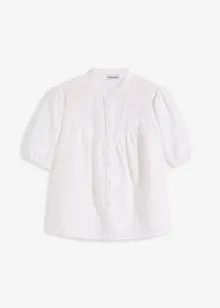 Kurzarm-Bluse aus Musselin, bonprix