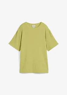 T-shirt en crêpe gaufré, bonprix