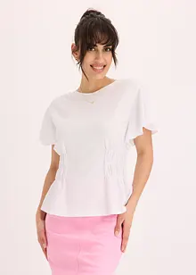 Jerseycrepe-Shirt mit Smock, bonprix