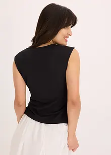 Haut esprit cache-cœur en jersey crêpe, bonprix