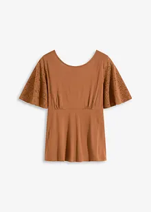 Shirt mit Spitzenärmeln, bonprix
