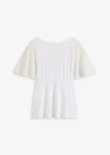 Shirt mit Spitzenärmeln, bonprix