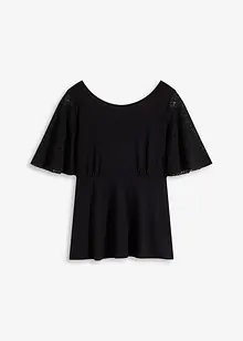 Shirt mit Spitzenärmeln, bonprix