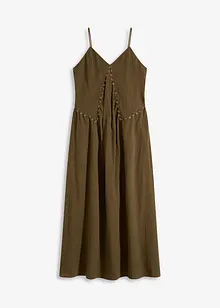 Maxikleid mit Ösen-Verzierung, bonprix