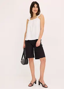 Jerseycrepe-Top mit Volant-Träger, bonprix