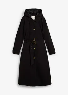 Manteau trench longueur mollet à capuche amovible, bonprix